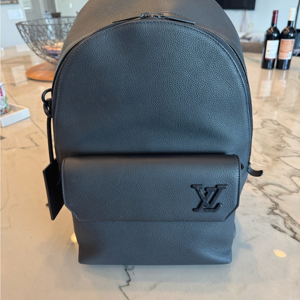 Louis Vuitton Black Backpack Minimalist Design